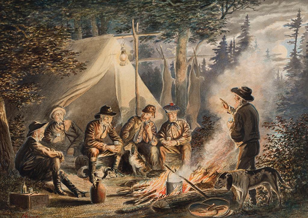 Julius Joseph Humme (1825-1889) - Campfire (Telling Stories)