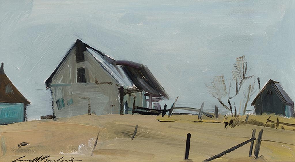 Lorne Holland George Bouchard (1913-1978) - Old Barn, Côte double, Saint-Placide, P.Q.