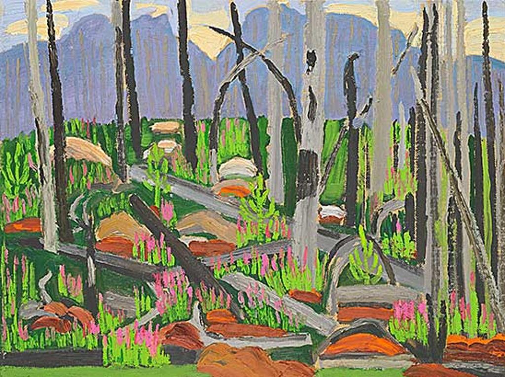 Mary Spice Kerr (1905-1982) - Storm Mt. - Burned Trees and New Growth