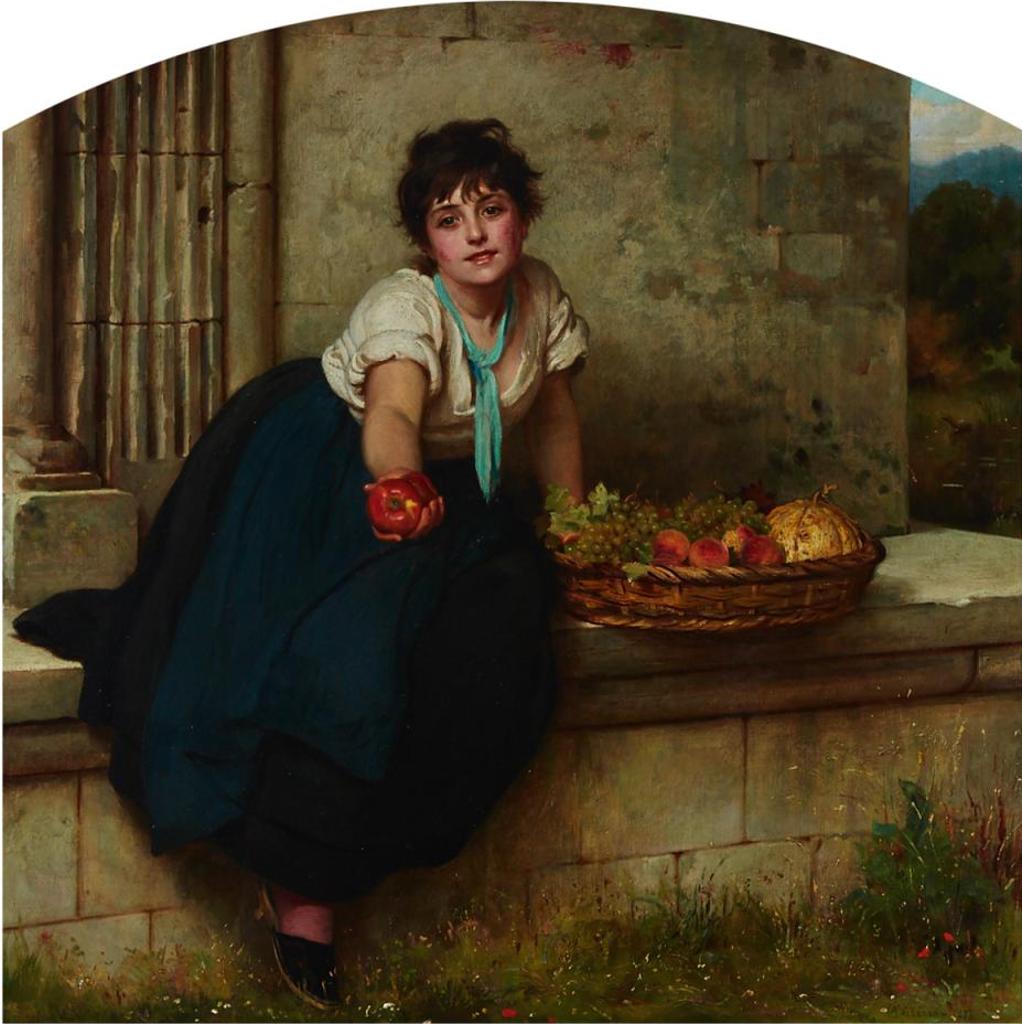 Philip Hermogenes Calderon (1833-1898) - The Fruit Girl, 1877