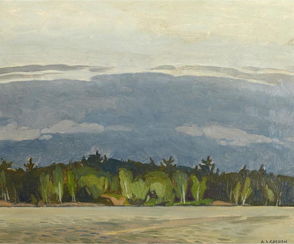 Alfred Joseph (A.J.) Casson (1898-1992) - Night Fall, Moose Lake, 1967