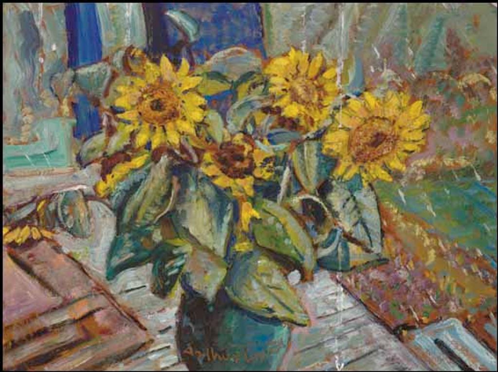 Arthur Lismer (1885-1969) - Sunflowers and Rain