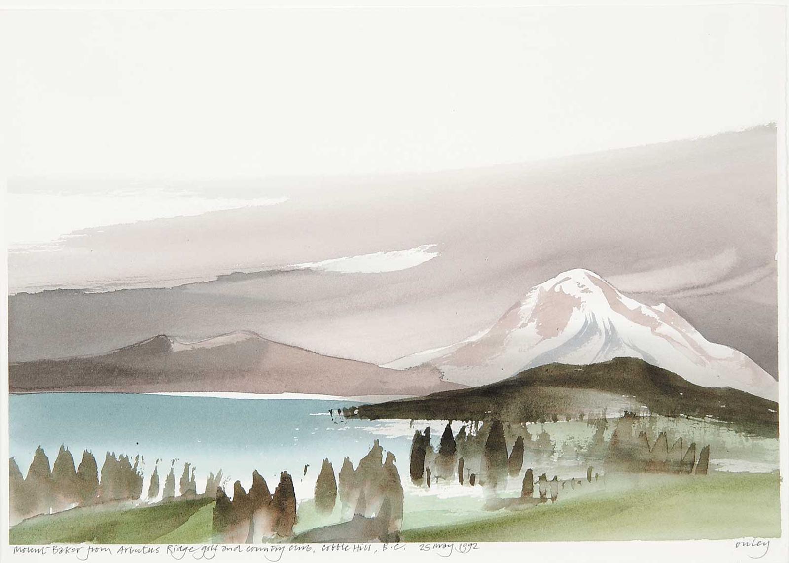 Norman Anthony (Toni) Onley (1928-2004) - Mount Baker from Arbutus Ridge Golf and Country Club, Cobble Hill, B.C.