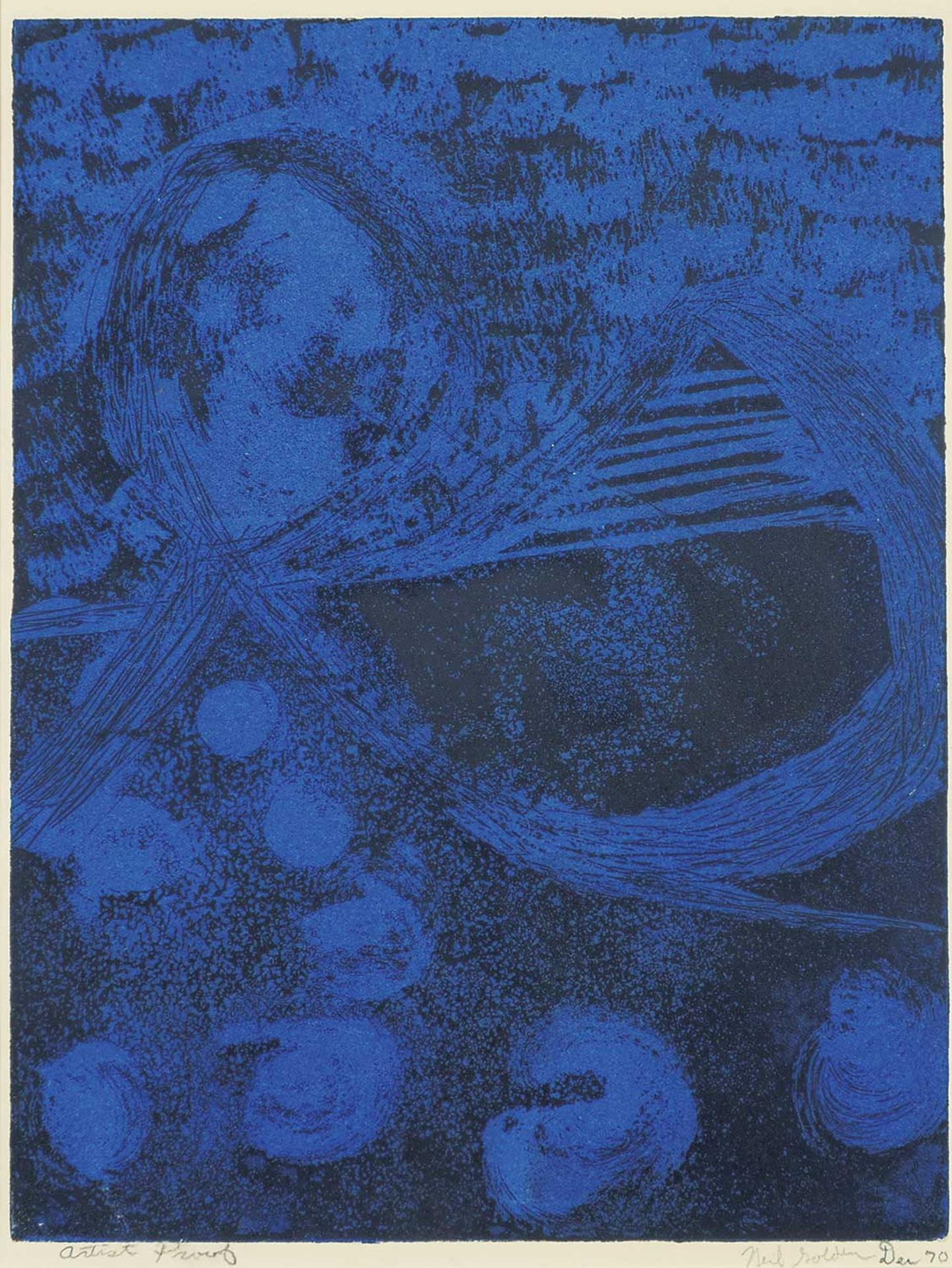Neil Golden - Untitled - Black and Blue  #Artist's Proof