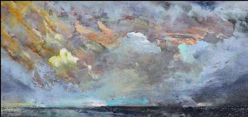 Peter Deacon (1945) - Moonrise Approaching Storm (01586/2013-2577)