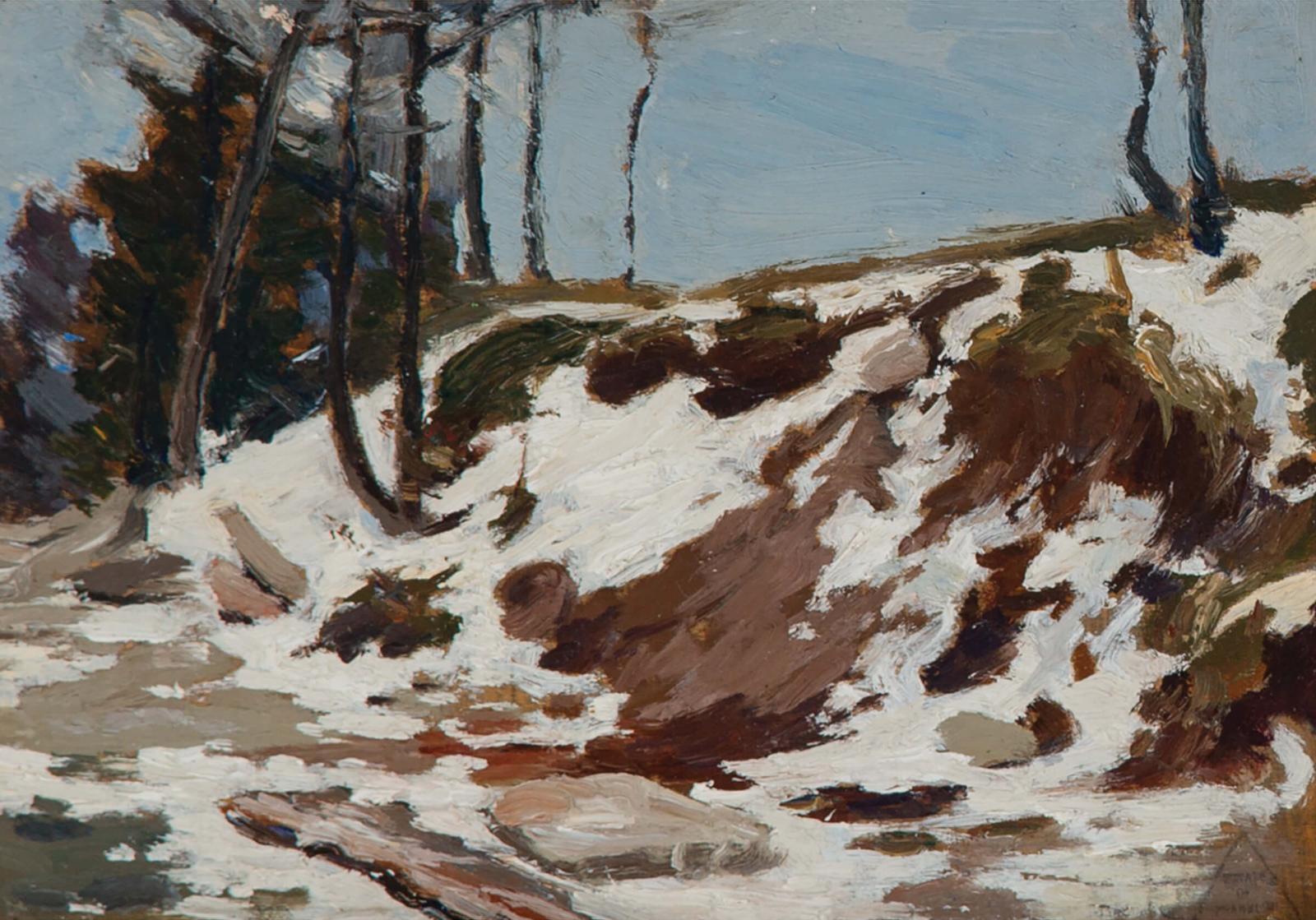 Franklin H. Carmichael (1898-1992) - Snowy Hillside