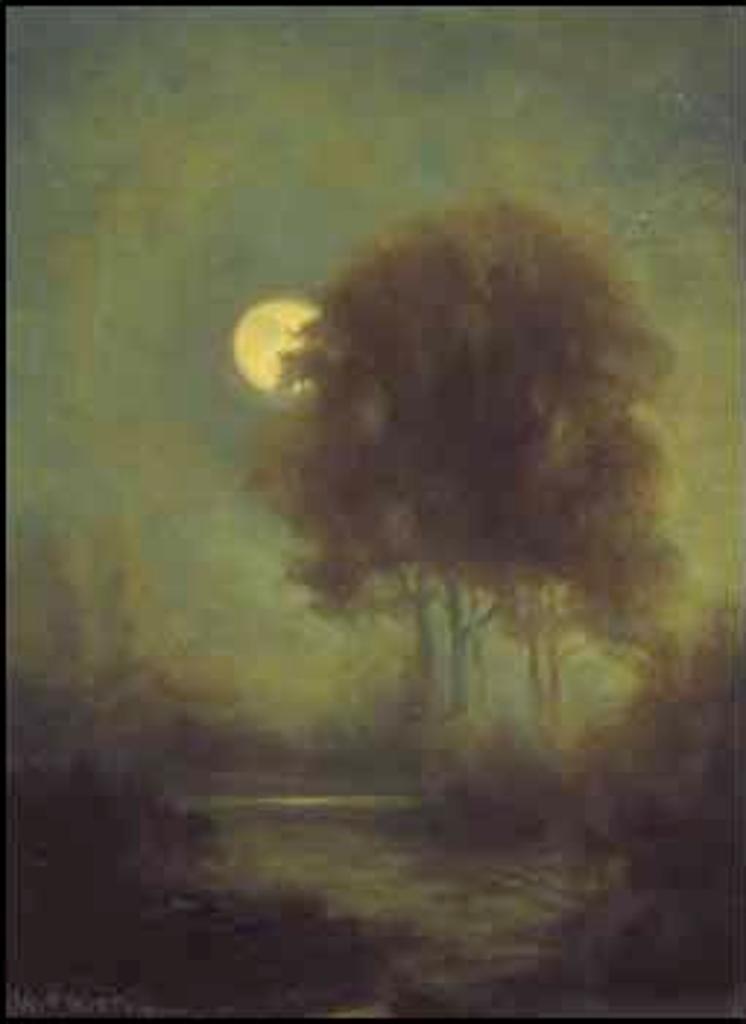 William Percival (W.P.) Weston (1879-1967) - Moonrise, Garrow Bay