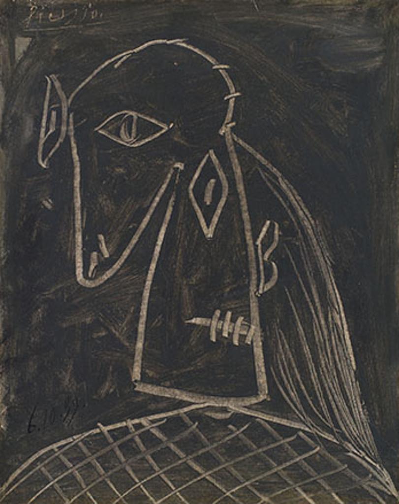 Pablo Ruiz Picasso (1881-1973) - Tête de femme