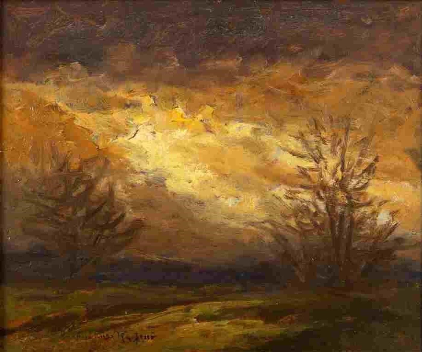 Jeno Kuszka-Szepesi (1885-1948) - Landscape with Barren Trees