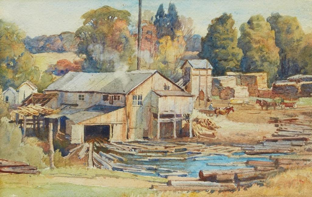 Frederick Henry Brigden (1871-1956) - Logging Mill