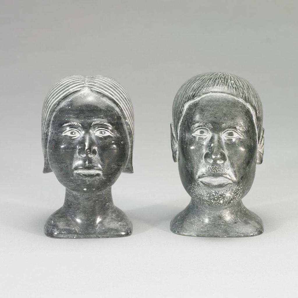 Alice Taipana (1922) - Two Busts Of An Inuk Man And Woman