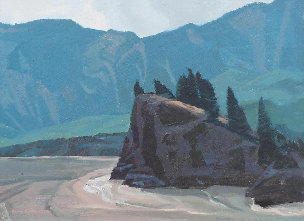 Alan Caswell Collier (1911-1990) - Lady Franklin Rock, Fraser River, B.C.; 1987