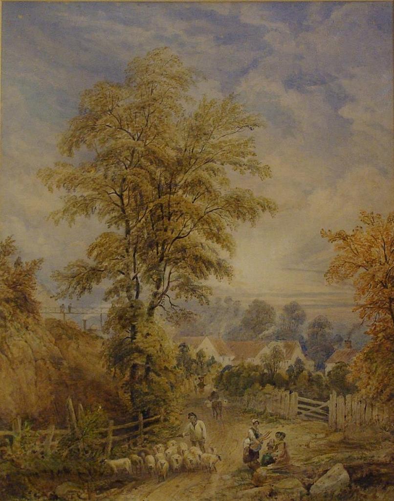 Thomas Creswick (1811-1869) - FIGURES ON A PATH
