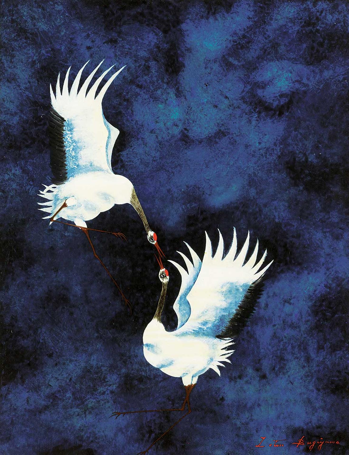 Letsu Sugiyama - Untitled - Two Cranes