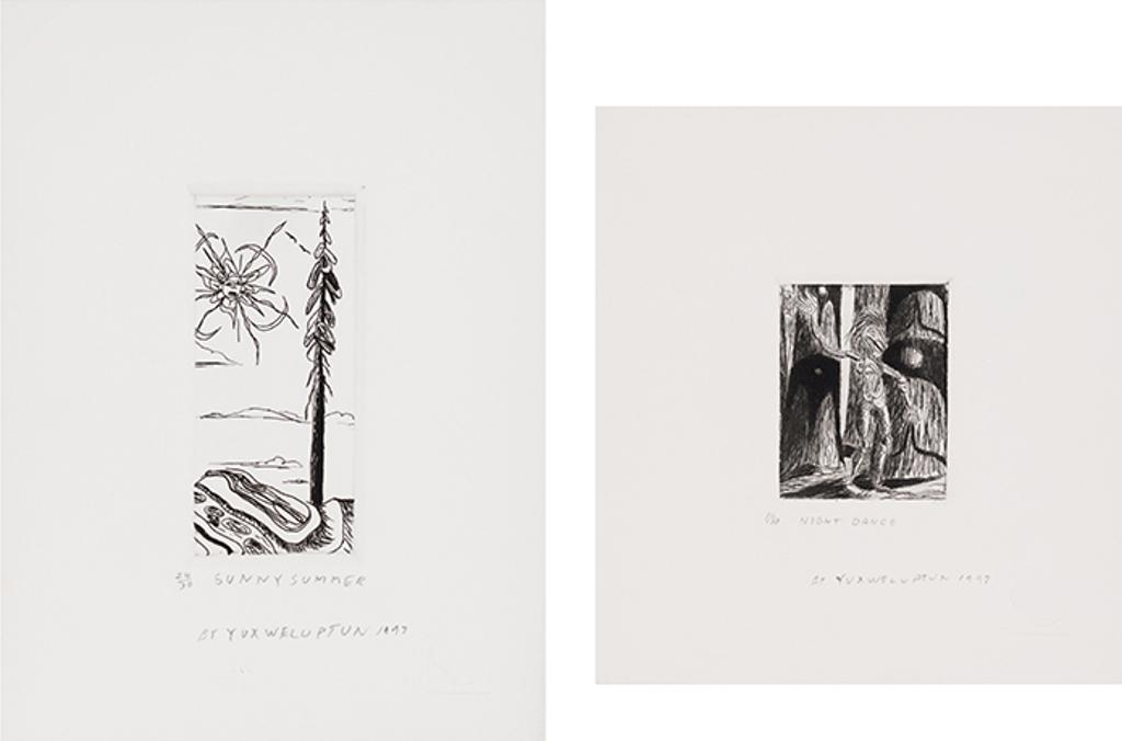 Lawrence Paul Yuxweluptun (1957) - Two Works