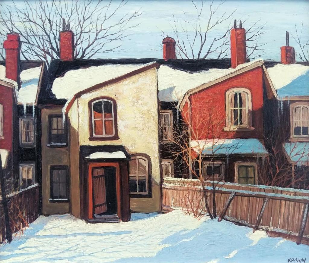 John Kasyn (1926-2008) - Berkeley Street Yard on a Winter Afternoon, 1984