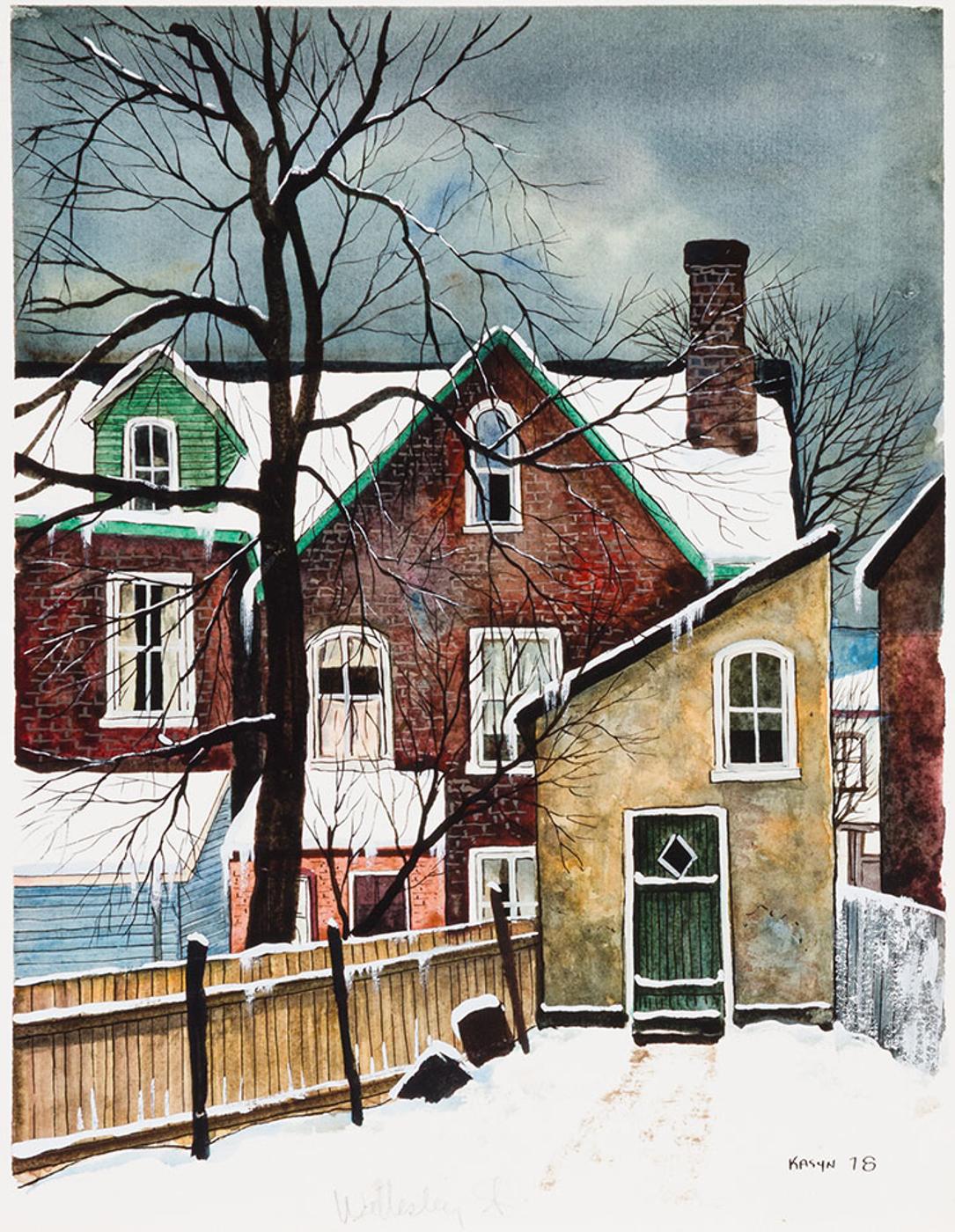 John Kasyn (1926-2008) - Back of Wellesley Street
