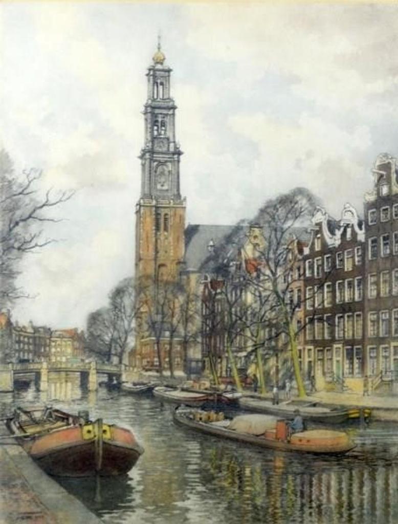 Hendrikus Elias Roodenburg (1895-1987) - Prinsengracht Canal in Amsterdam