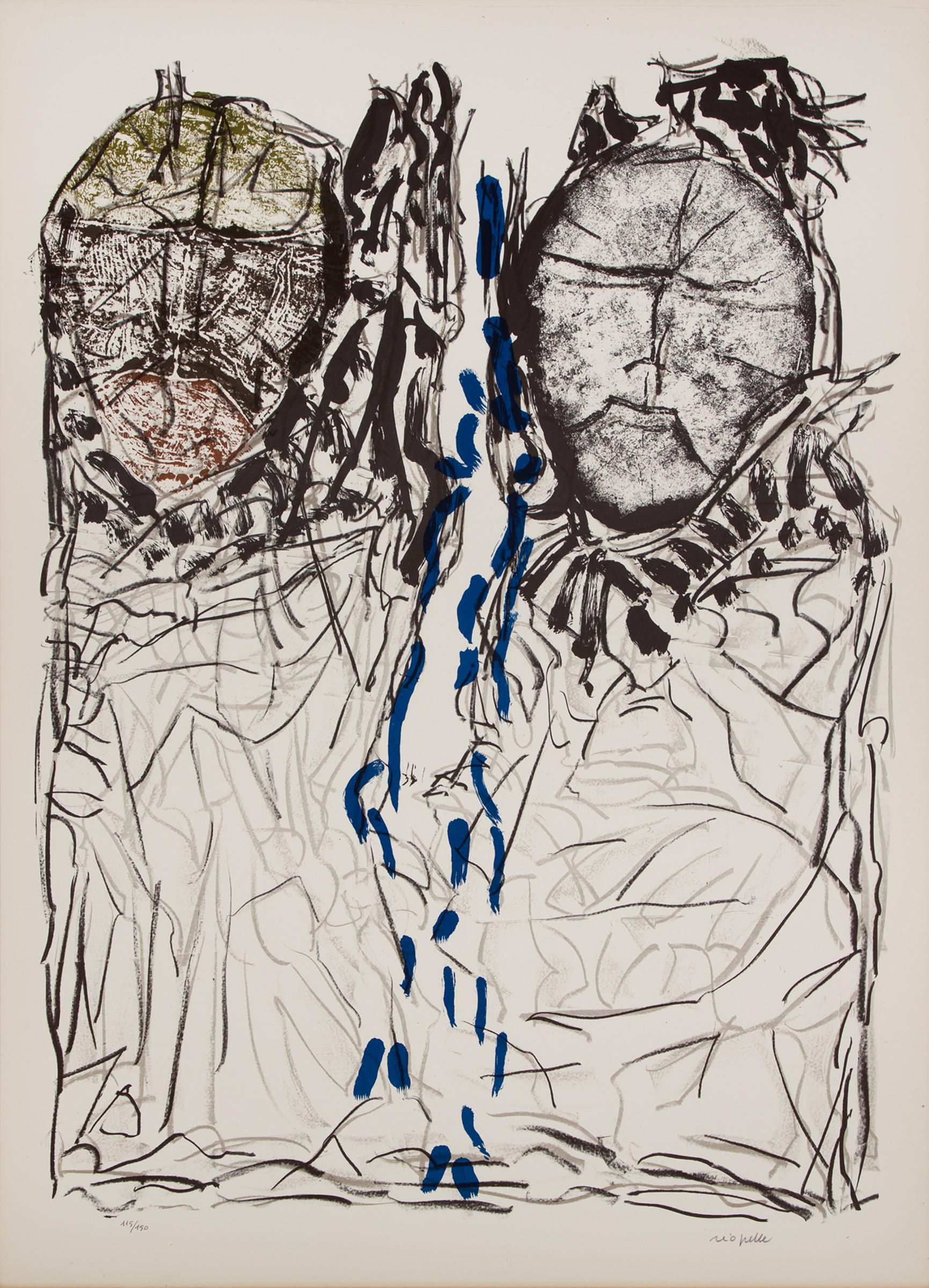 Jean-Paul Riopelle (1923-2002) - Affiche avant la lettre n°142, 1974