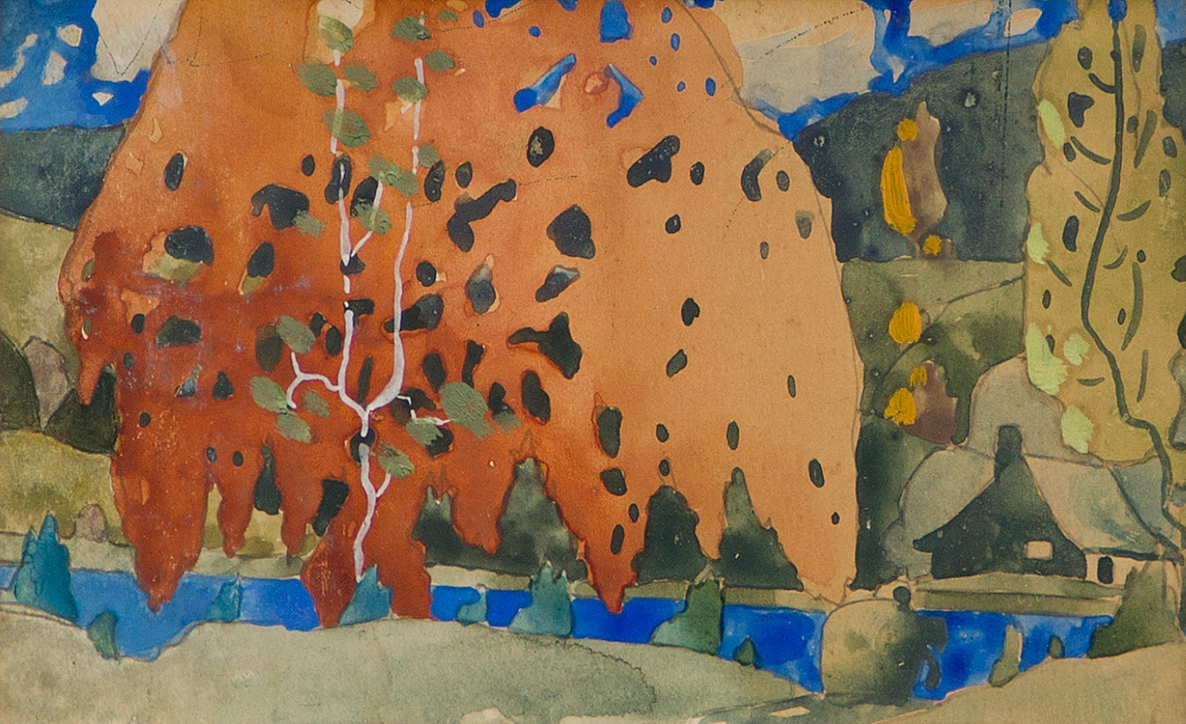 Marc-Aurèle Fortin (1888-1970) - Sans titre / Untitled (Paysage d'automne), c. 1920