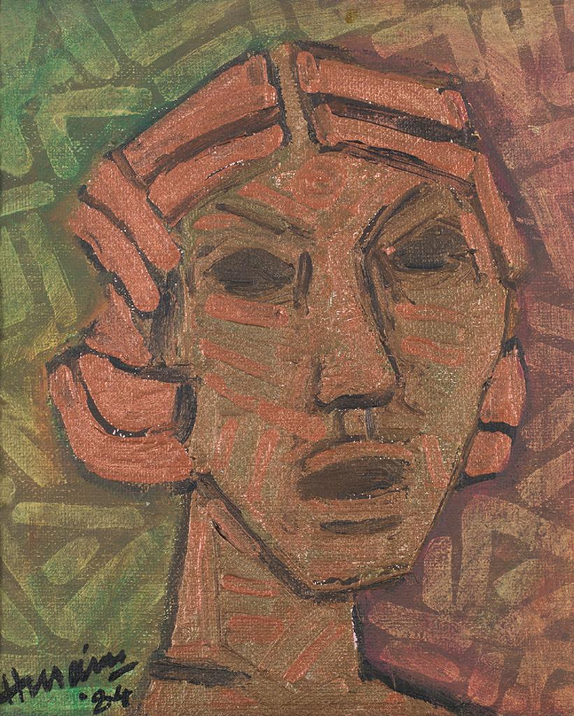 Maqbool Fida Husain (1915-2011) - Bronze Head