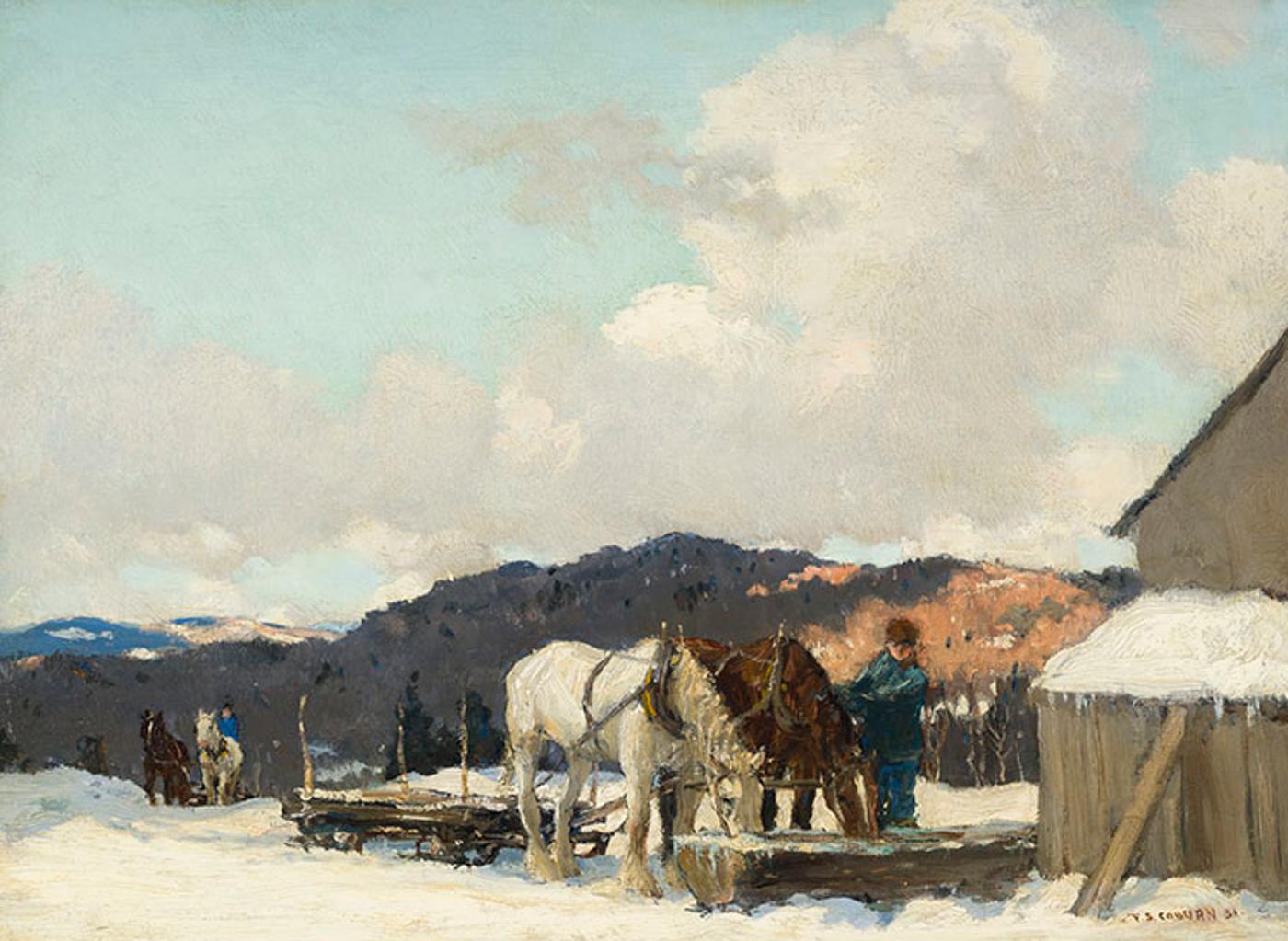 Frederick Simpson Coburn (1871-1960) - The Watering Trough