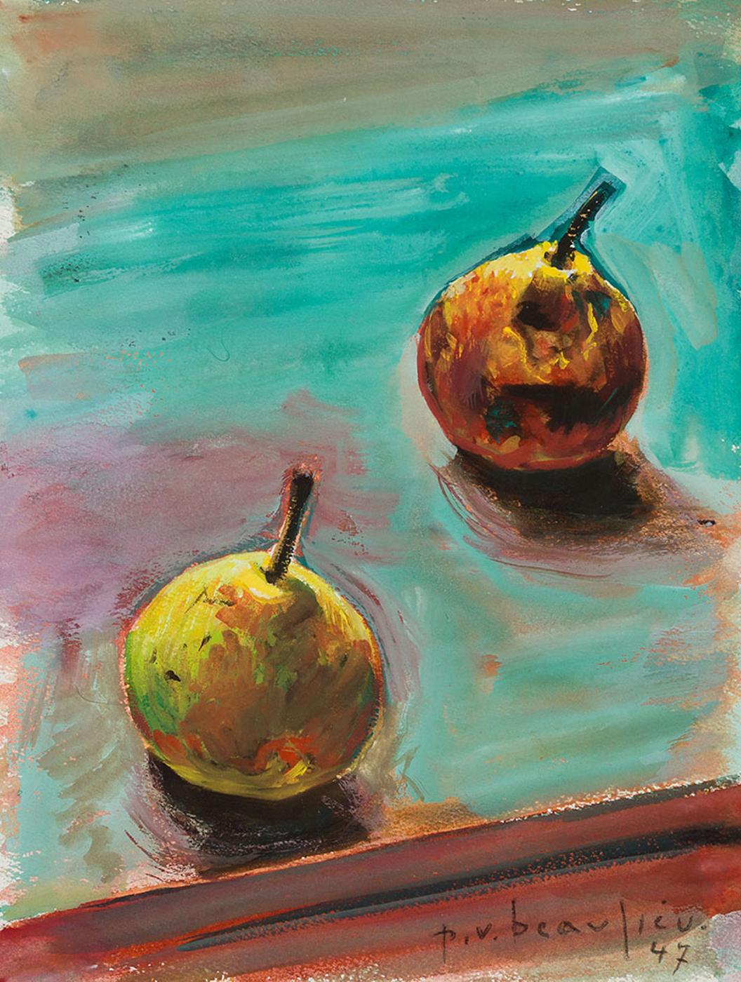 Paul Vanier Beaulieu (1910-1996) - Nature morte aux poires