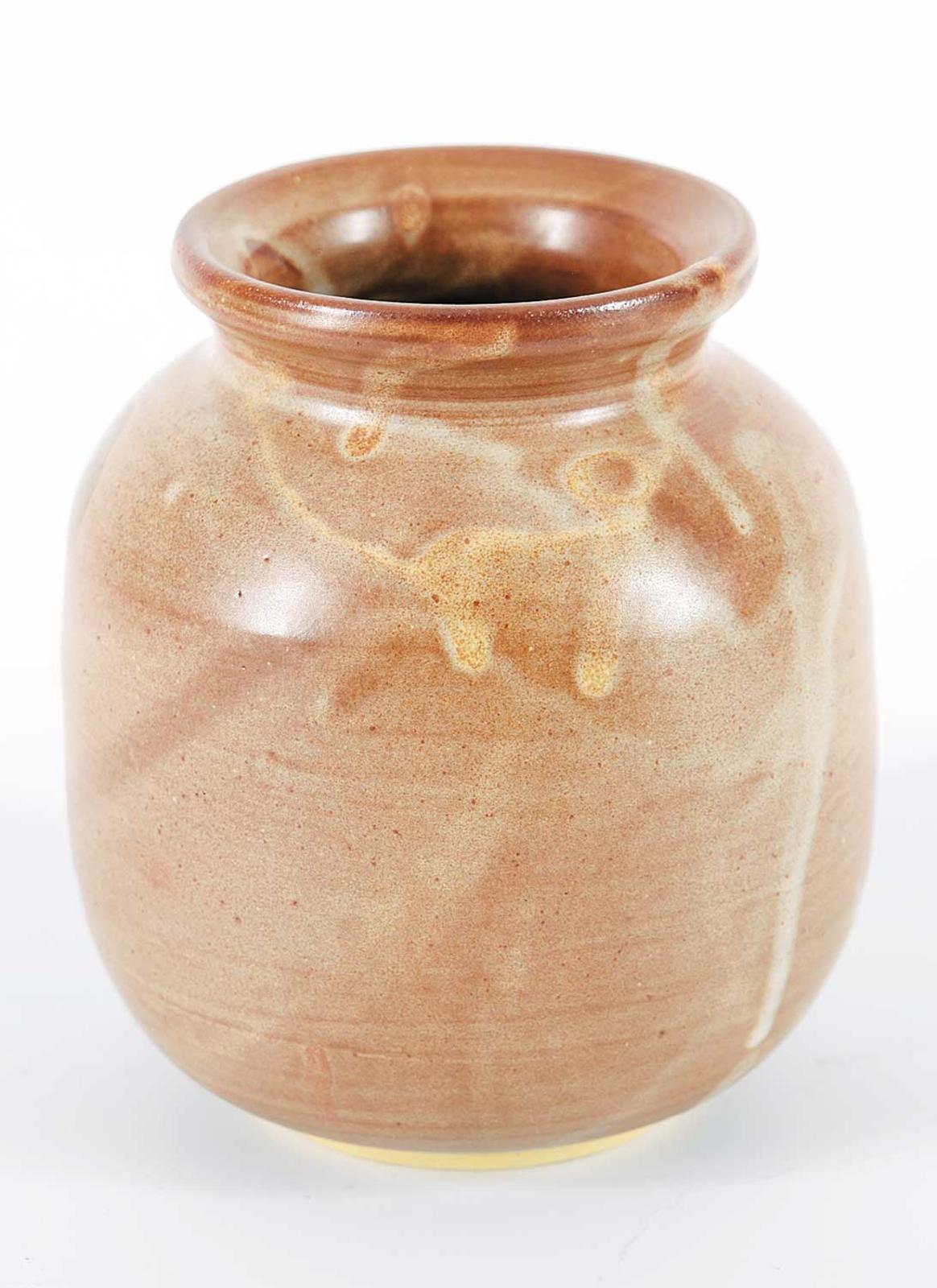 Joanne Kohl - Untitled - Lightly Decorated Brown Pot