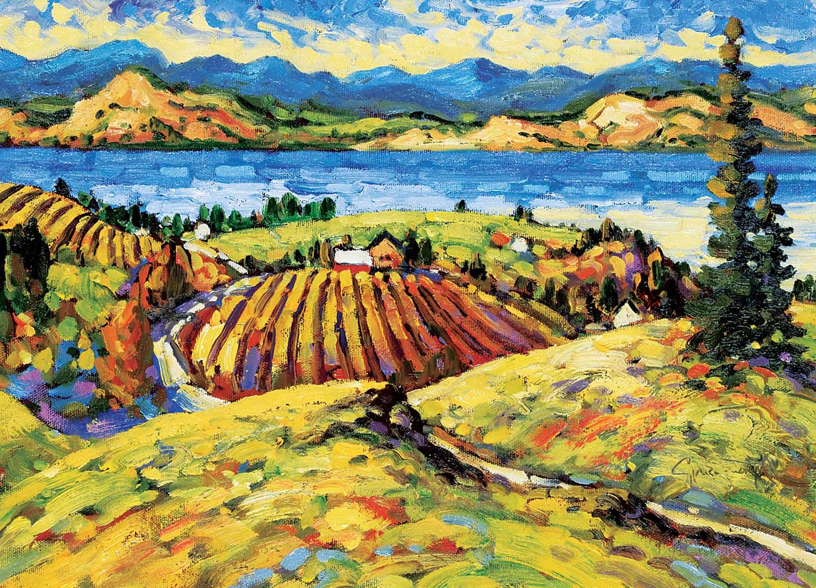 Rod Charlesworth (1955) - Lake Summer Colours, Naramata