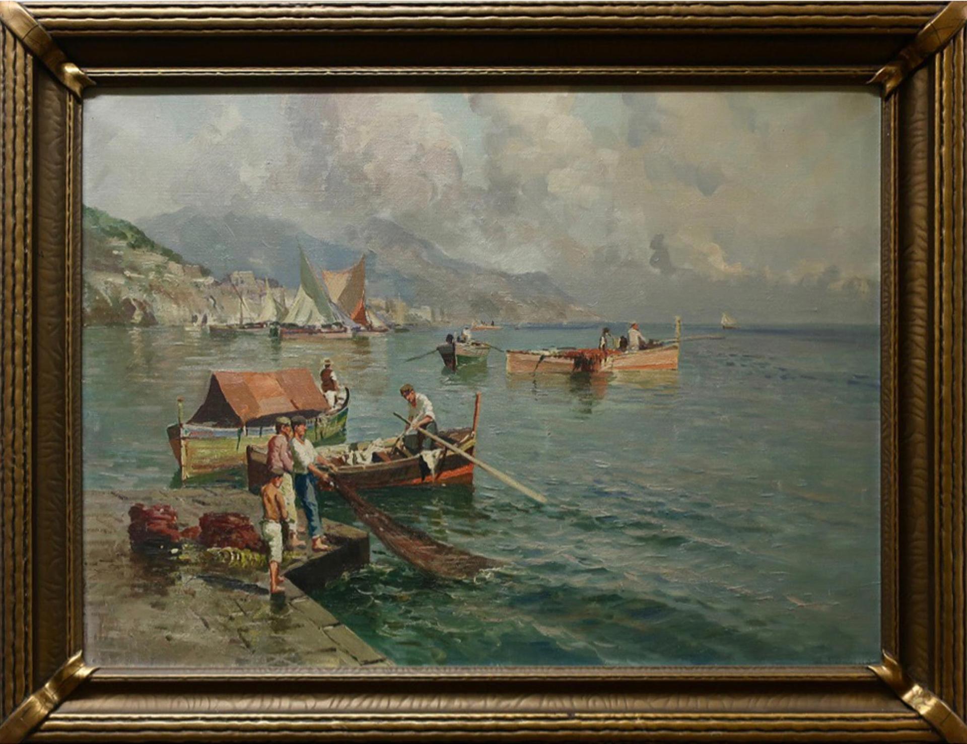 N. Suarino - Untitled (Fishing Boats In The Bay Of Naples)