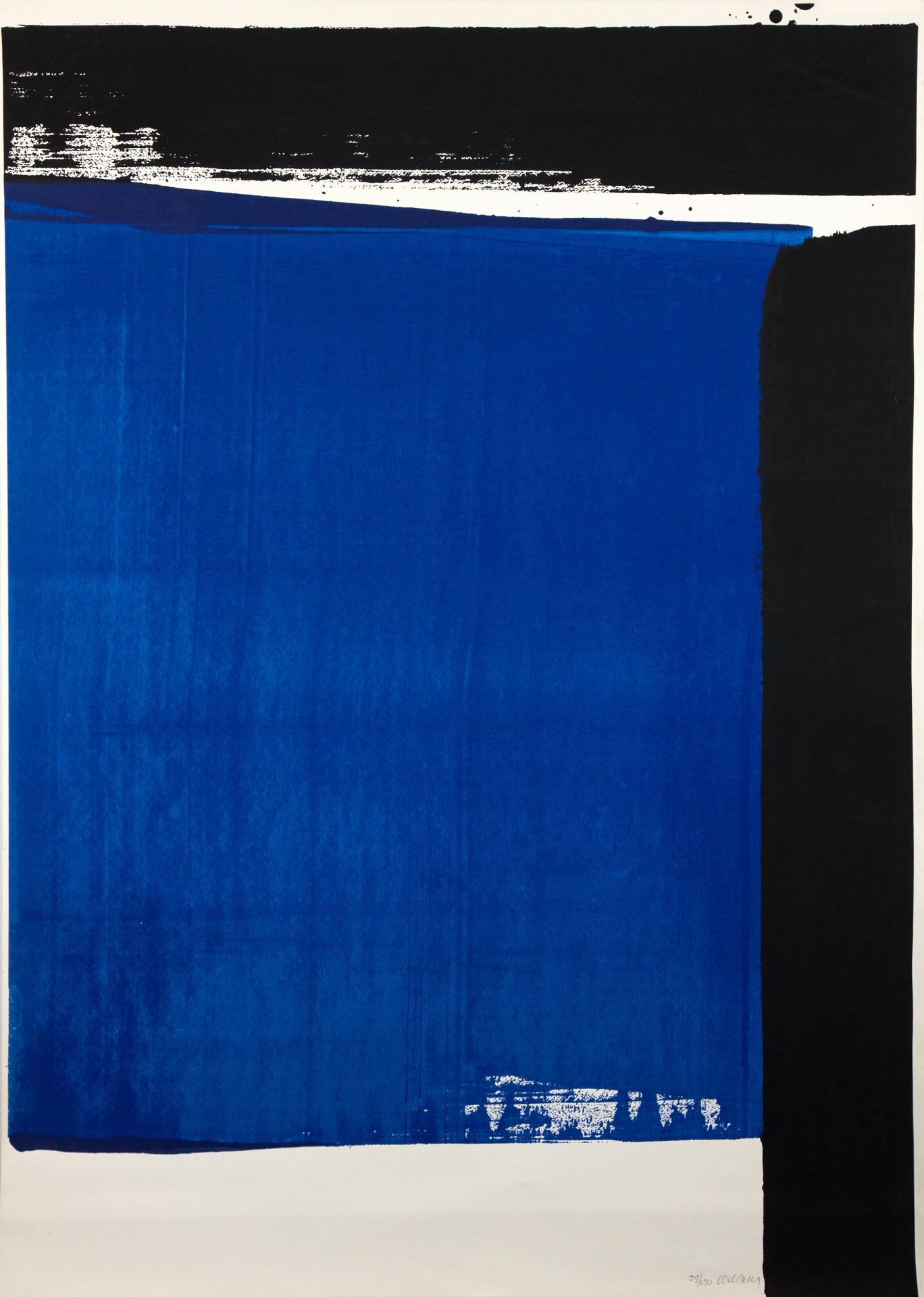 Pierre Soulages (1919) - Composition in Blue (Sérigraphie 16)