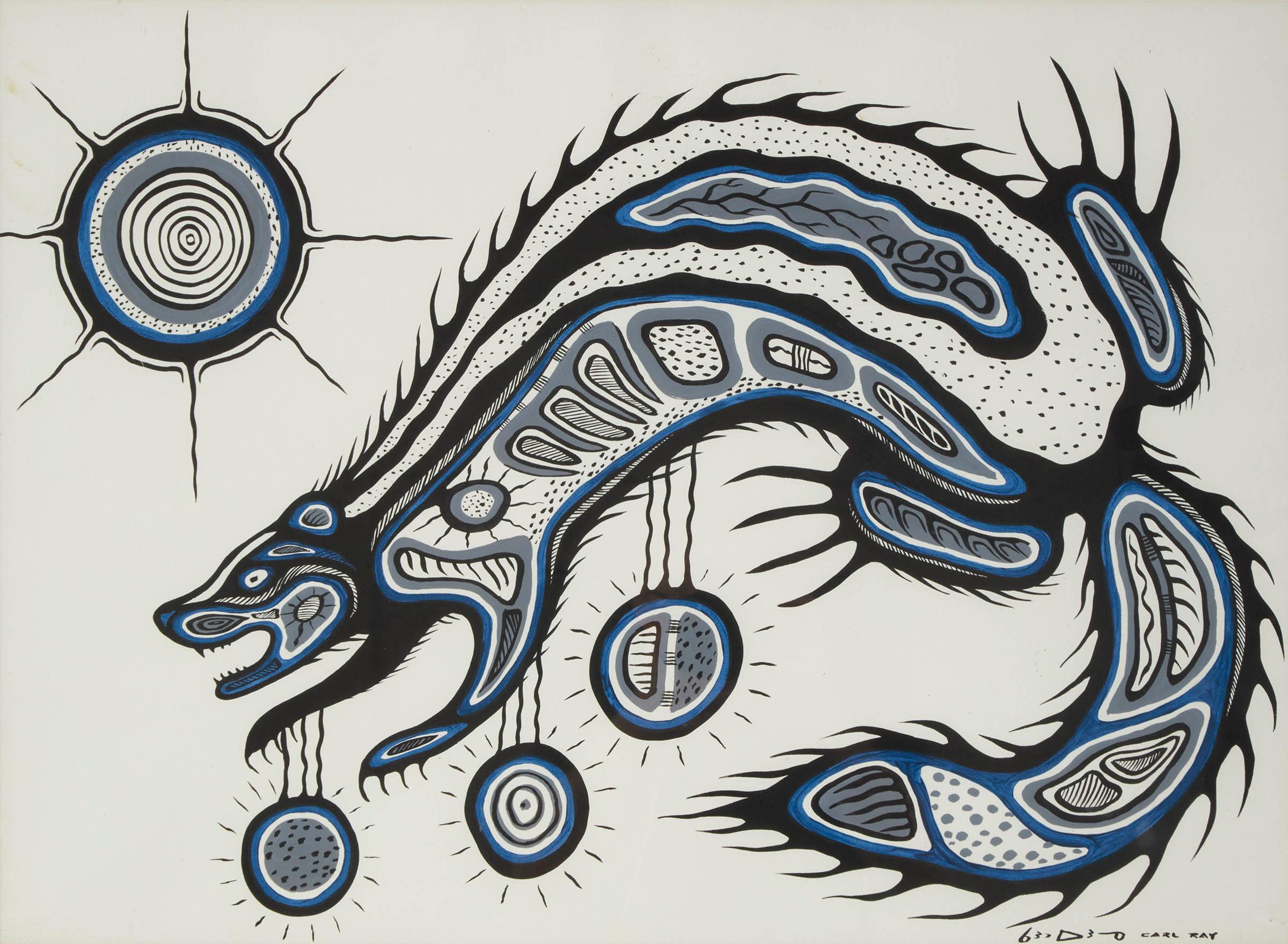 Carl Ray (1942-1978) - Untitled (Wolverine)