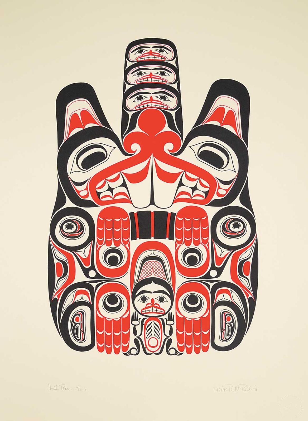 Bill (William) Ronald Reid (1920-1998) - Haida Beaver  #147/195