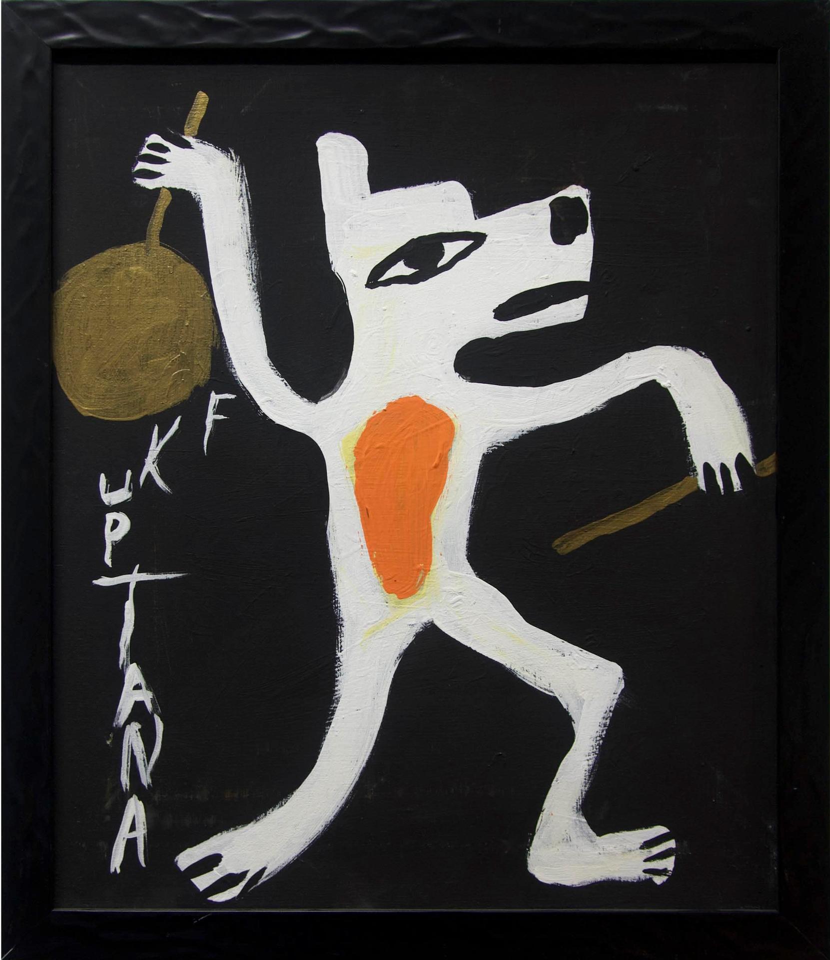 Floyd Kuptana (1964-2021) - Untitled (Wolf Drummer)