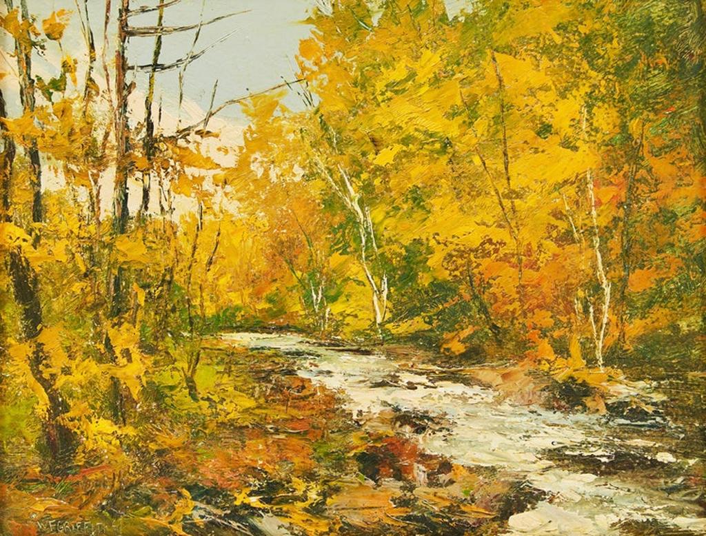 Wilf Franks Griffiths (1917-2000) - Creek at Hoodstown; October, Haliburton