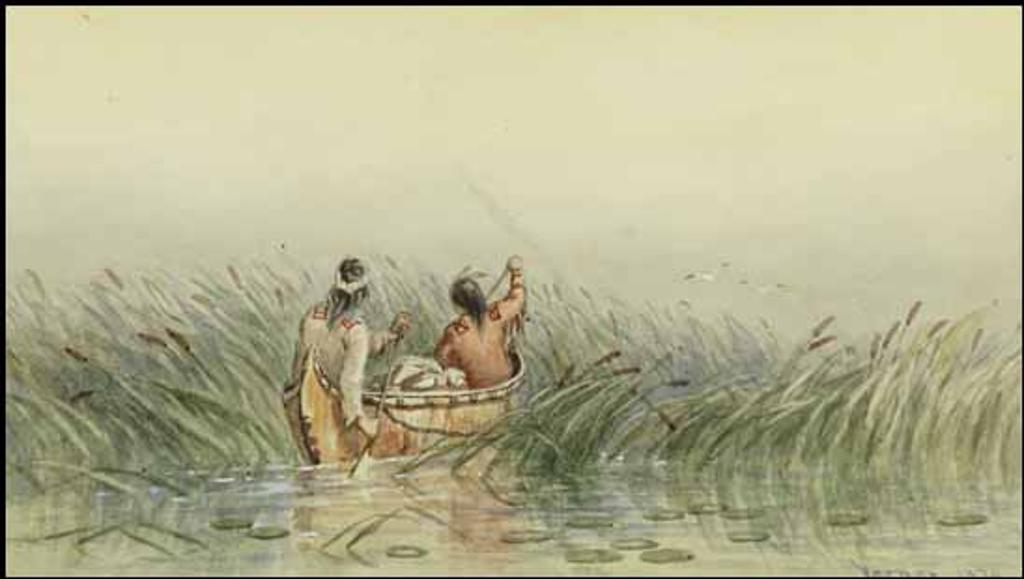 Frederick Arthur Verner (1836-1928) - Two Figures in a Canoe