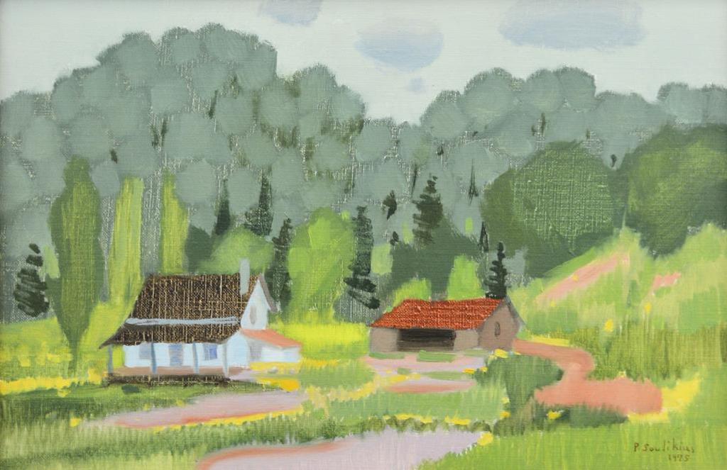 Paul Paleologos Soulikias (1926) - Laurentian Farmhouse