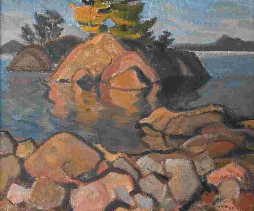 George Henry Glyde (1906-1998) - Quiet Corner, Pender Island B.C