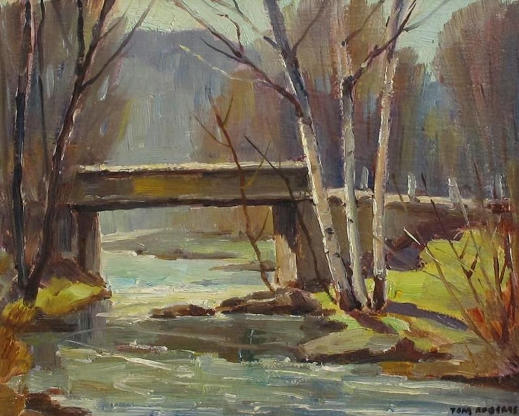Thomas Keith (Tom) Roberts (1909-1998) - Bridge Over An Icy River