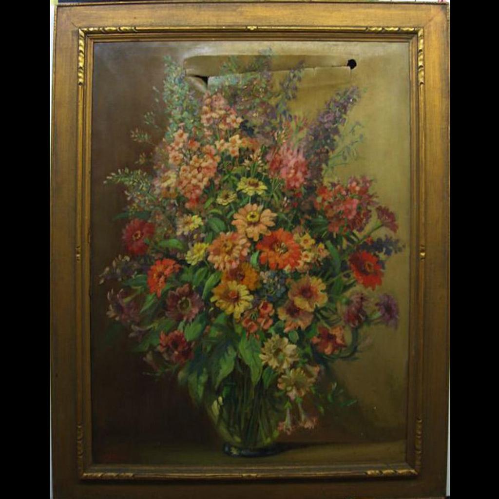 Emily Louise (Orr) Elliott (1867-1952) - Vase Of Mixed Flowers