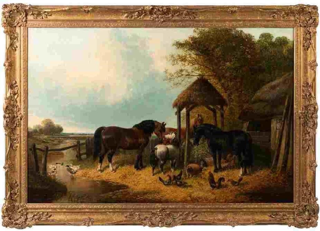 John Frederick Herring Ii (1815-1907) - Horses At Rest