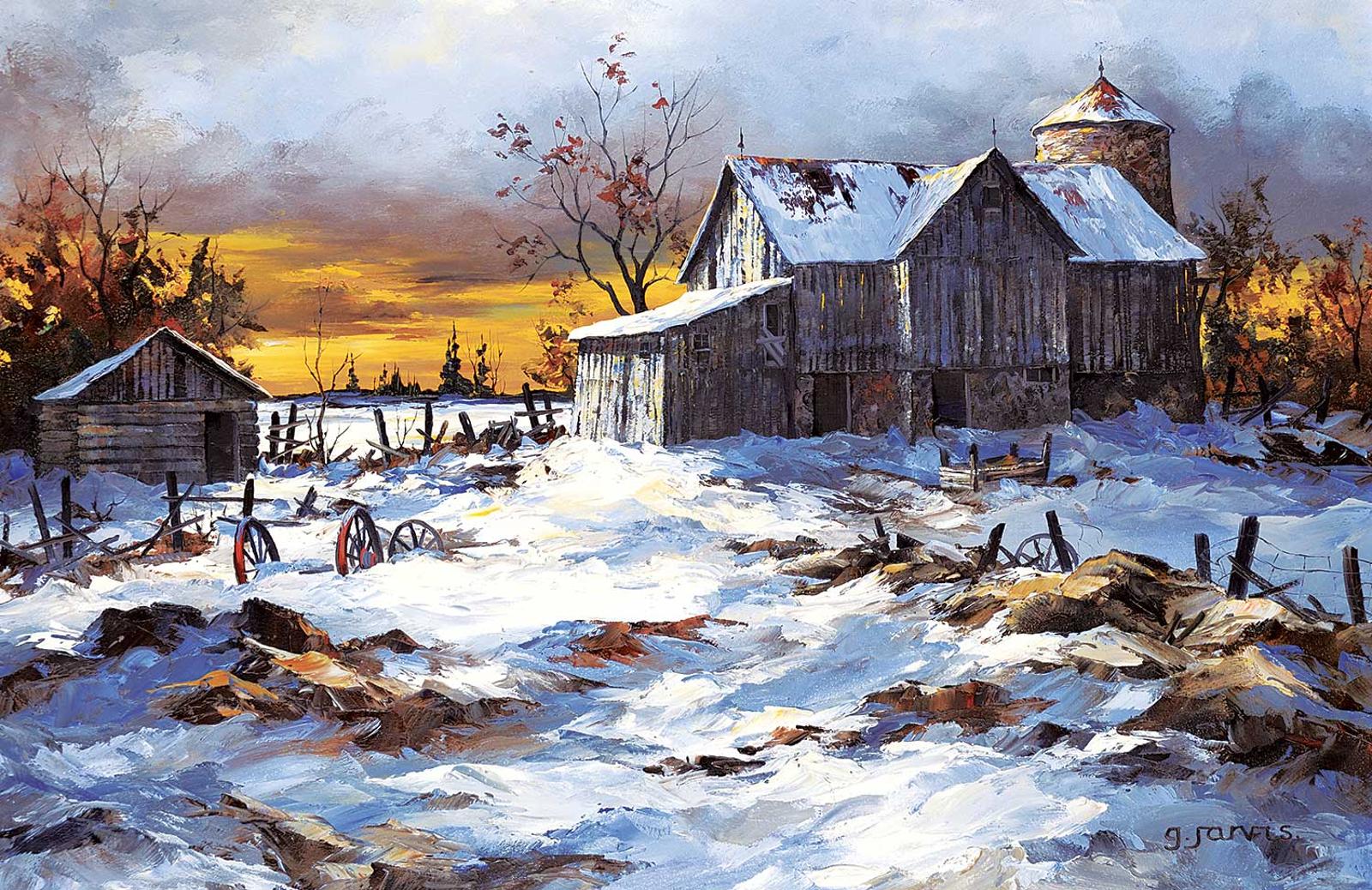Georgia Jarvis (1944-1990) - Winter Sunset