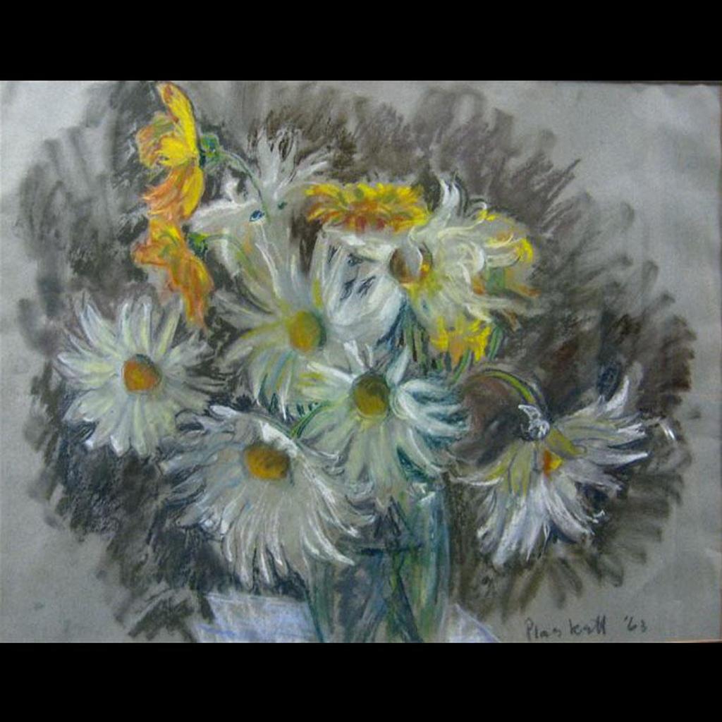 Joseph (Joe) Francis Plaskett (1918-2014) - Still Life - Flowers In A Glass Vase