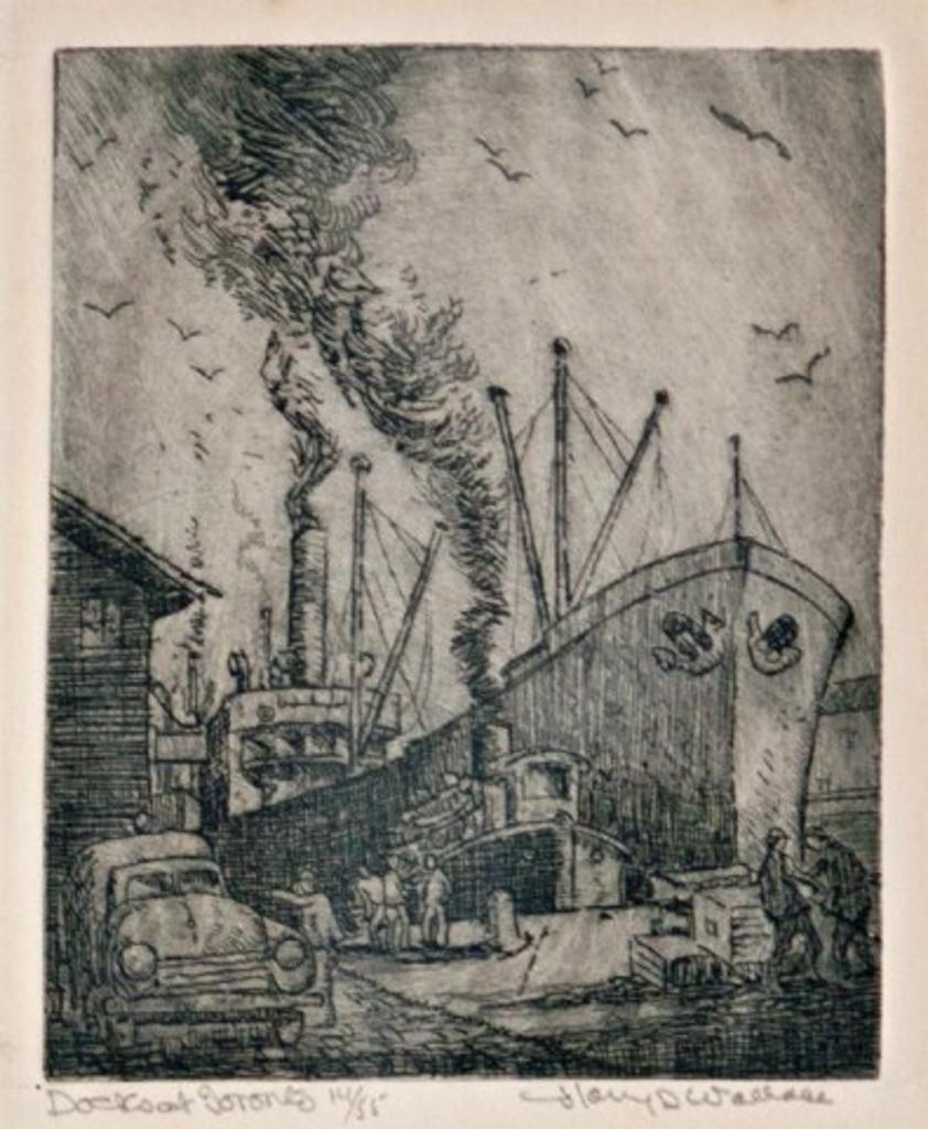 Harry Draper Wallace (1892-1977) - Docks at Toronto