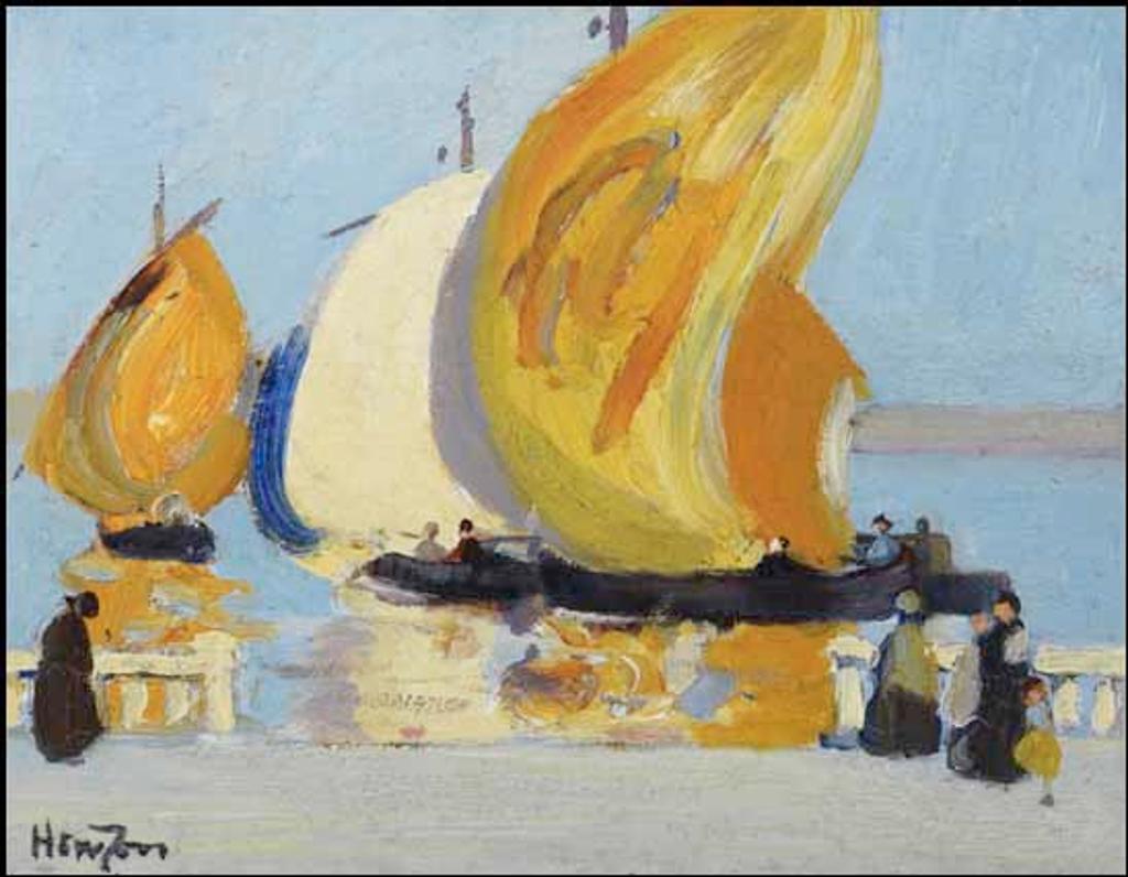 Randolph Stanley Hewton (1888-1960) - Yellow Sails, Venice