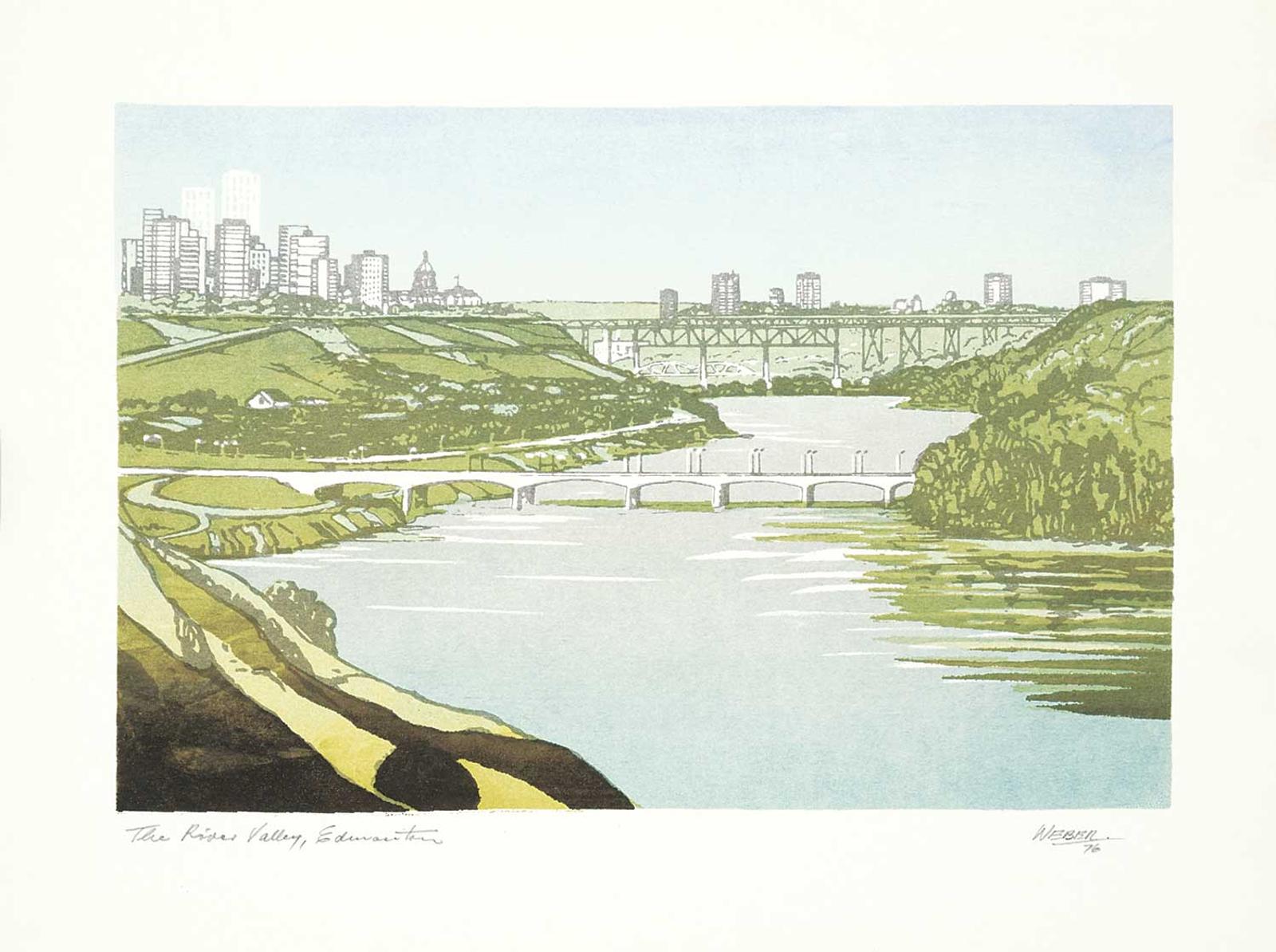 George Weber (1907-2002) - The River Valley, Edmonton