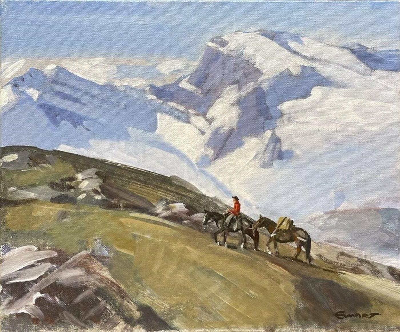 Peter Maxwell Ewart (1918-2001) - High Mountians Near Sask River..