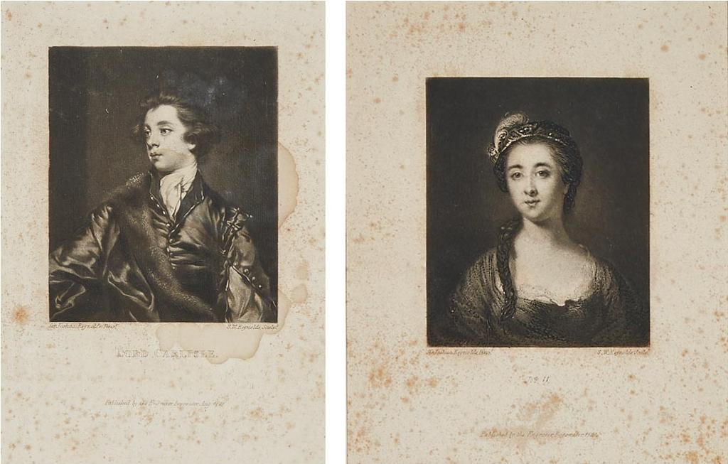 Samuel William Reynolds The Elder (1773) - Girl's Head, 1821; Lord Carlisle, 1821