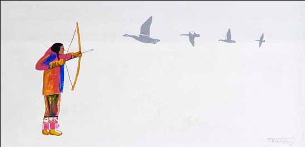 Henry [Niitsitaipoiyi] Standing Alone (1935-2010) - Geese Hunting (02603/2013-1666)