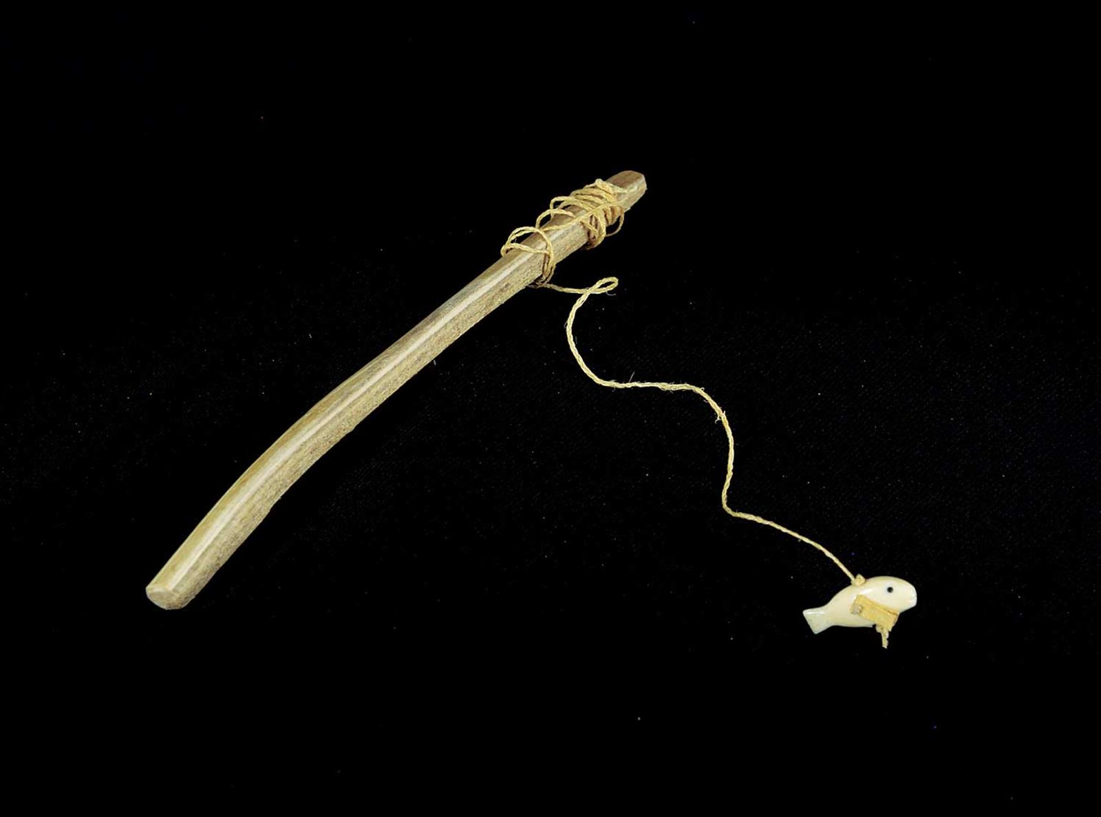 Tuituarl - Bone Fishing Rod with Sinew Line and Ivory Bait